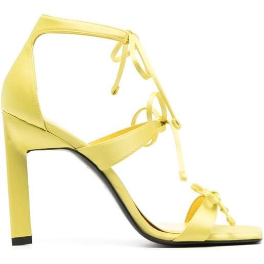 The Attico sandali con fiocco - giallo