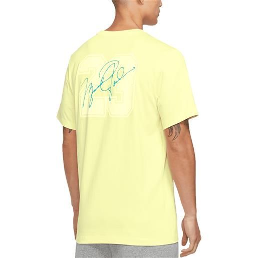 Nike jordan t-shirt da uomo essentials flight 23 gialla