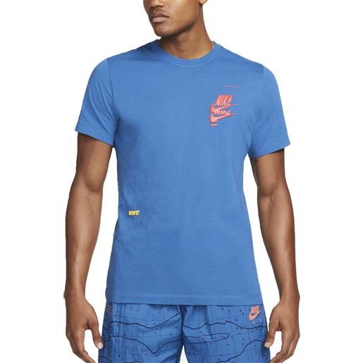 Nike t-shirt da uomo sport essentials+ blu