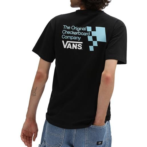 Vans t-shirt da uomo off the wall og checkerboard nera