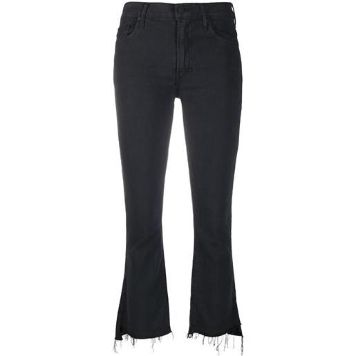 MOTHER jeans the insider crop step fray - nero