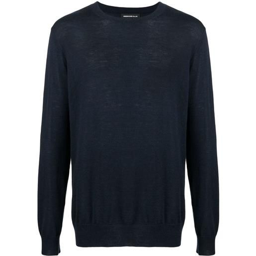 Undercover maglione con spacco laterale - blu