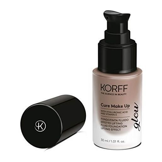 Korff fondotinta fluido effetto lifting glow, formula anti-età e lunga tenuta con acido ialuronico 06, 30ml