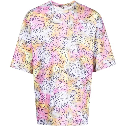 MARANT t-shirt con fantasia tie-dye - multicolore