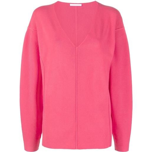 Helmut Lang maglione con scollo a v - rosa