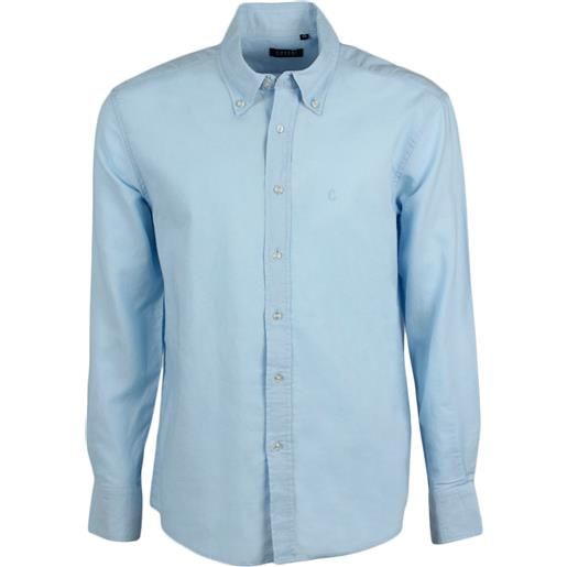 Coveri Collection camicia misto lino button down