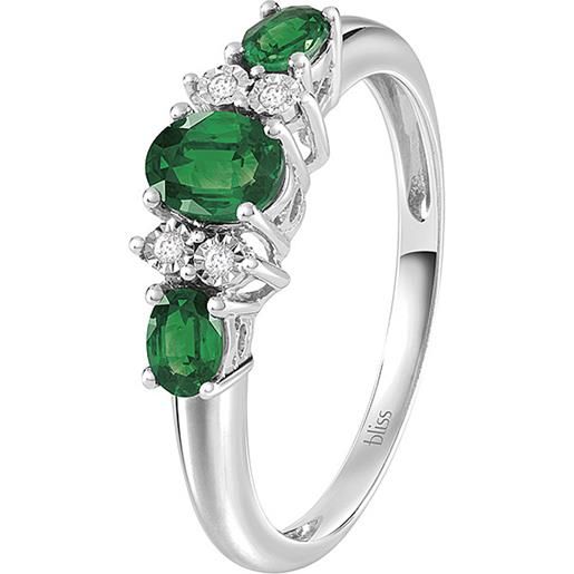 Bliss anello diamante, smeraldo gioiello donna Bliss rugiada 20091473