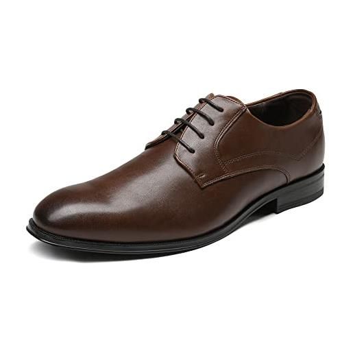 Bruno Marc uomo scarpe eleganti derby vintage elegante stringate basse allacciare sposa oxford marrone scuro sbox229m-e taglia 47 (eur)