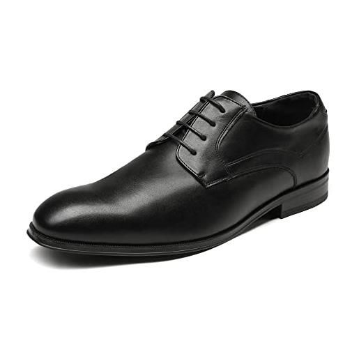 Bruno Marc uomo scarpe eleganti derby vintage elegante stringate basse allacciare sposa oxford nero sbox229m-e taglia 41 (eur)