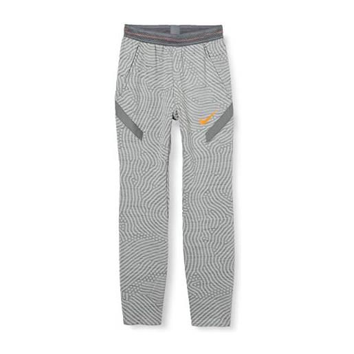 Nike b nk dry strke pant kp ng, pantaloni sportivi bambino, smoke grey/htr/smoke grey/(total orange), l