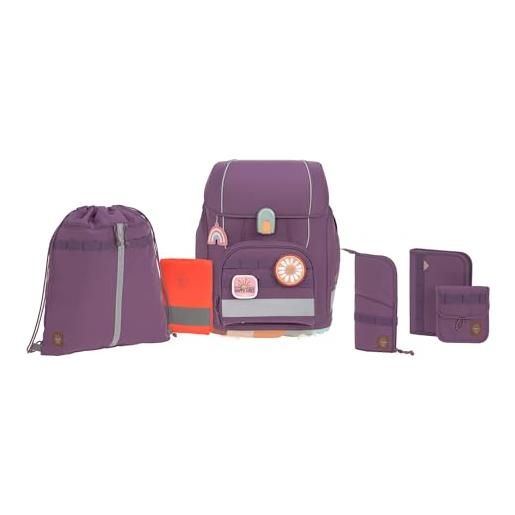 Lässig set di borse per la scuola da 7 pezzi per bambini/school set boxy unique purple