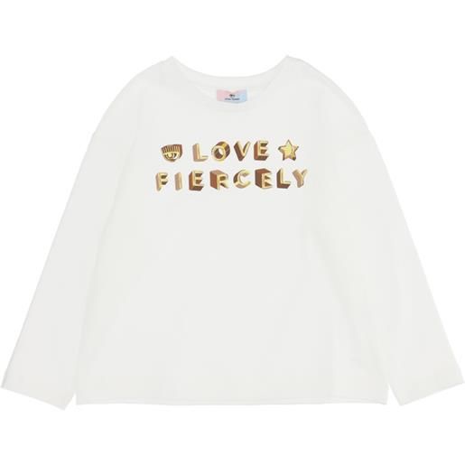 CHIARA FERRAGNI t-shirt jersey manica lunga "love fiercing"