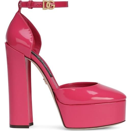 Dolce & Gabbana pumps con plateau 145mm - rosa