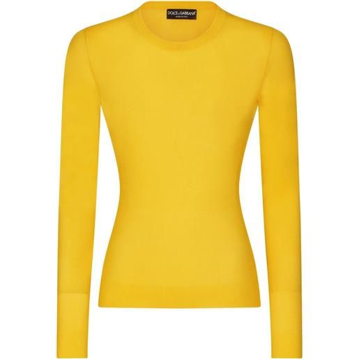 Dolce & Gabbana maglione girocollo - giallo