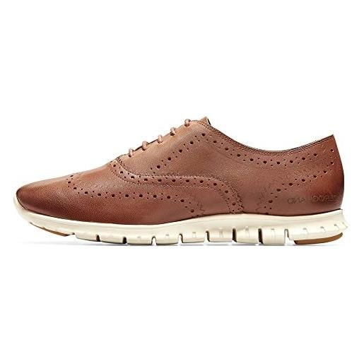 Cole Haan zerogrand wing oxford closed hole ii, donna, woodbury leather ivory, 45 eu