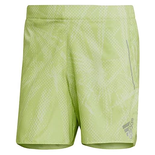 adidas btn short m, pantaloncini unisex-adulto, almost lime/pulse lime, xs5