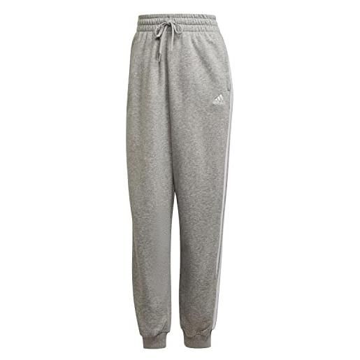 adidas w lngwr pt, pantaloni sportivi donna, medium grey heather/white, l