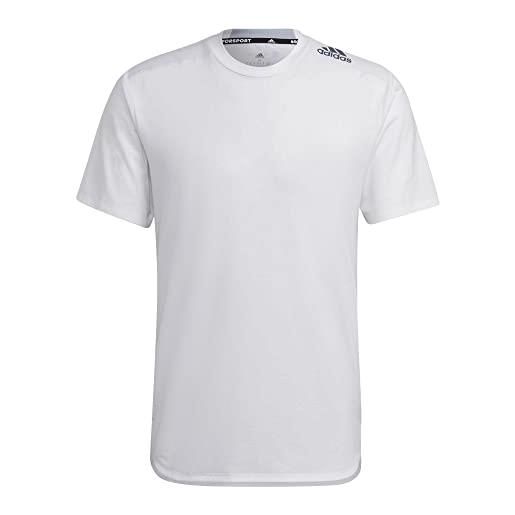 adidas m d4s tee, t-shirt uomo, white, 2xl