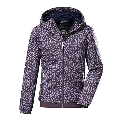 Killtec girl's giacca funzionale/ giacca outdoor con cappuccio - kos 57 grls jckt, plum, 164, 37835-000