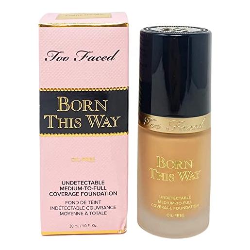 Too Faced born this way foundation (light beige), light beige