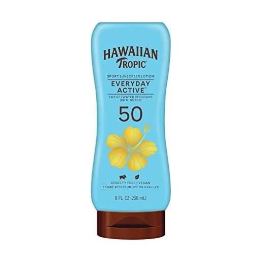 Hawaiian tropic isola sport ampio spettro sunscreen lotion, spf 50-8 oncia fluida