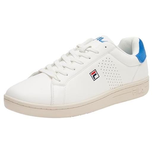 Fila crosscourt 2 f, scarpe da ginnastica uomo, white-lichen blue, 46 eu
