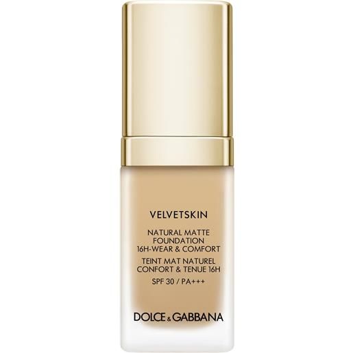 Dolce&Gabbana velvetskin natural matte foundation spf30 30ml fondotinta liquido 210 cream