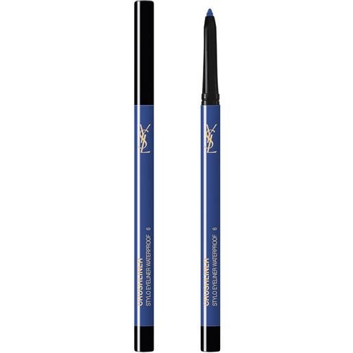 Yves Saint Laurent crushliner matita occhi, eyeliner 6 blue enigmatique
