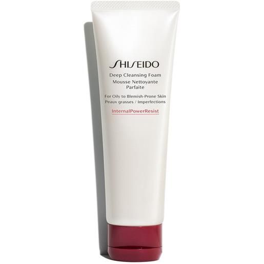 Shiseido deep cleansing foam 125ml mousse detergente viso, crema detergente viso