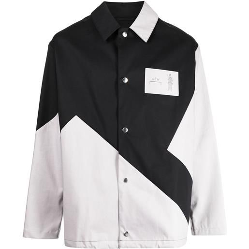 A-COLD-WALL* giacca-camicia con design color-block - nero