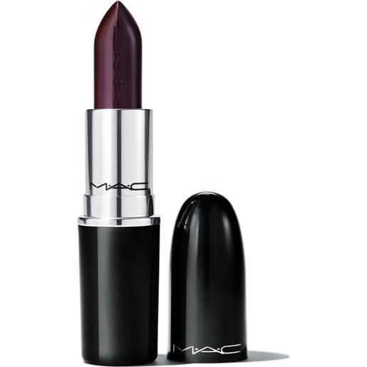 MAC lustreglass lipstick - rossetto succumb to plum