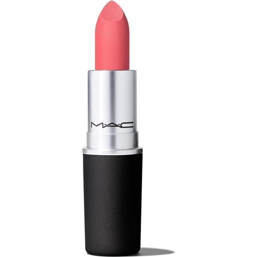 MAC powder kiss lipstick - rossetto brickthrough