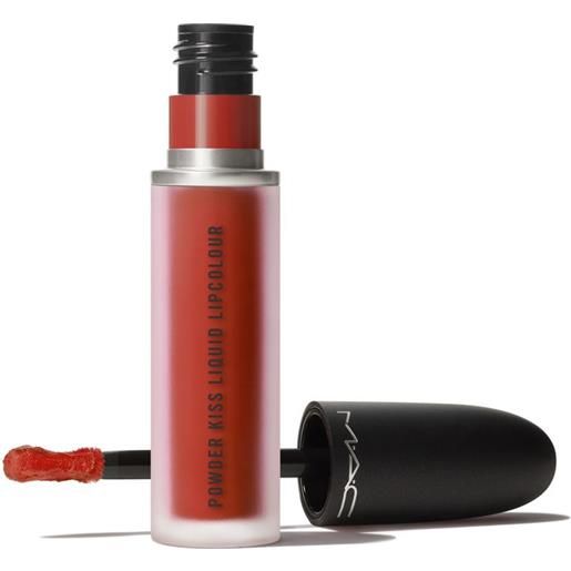 MAC powder kiss liquid lipcolour - rossetto liquido devoted to chili