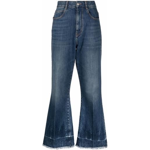 Stella McCartney jeans svasati the anni '90 crop - blu