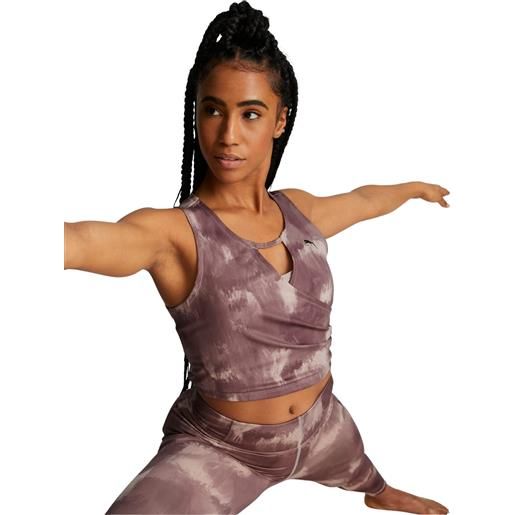 PUMA paint stroke print top sportivo donna