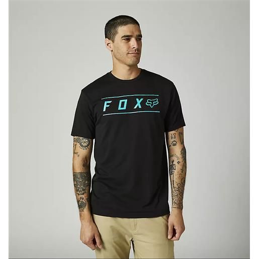 FOX t-shirt pinnacle tech nero azzurro - FOX s