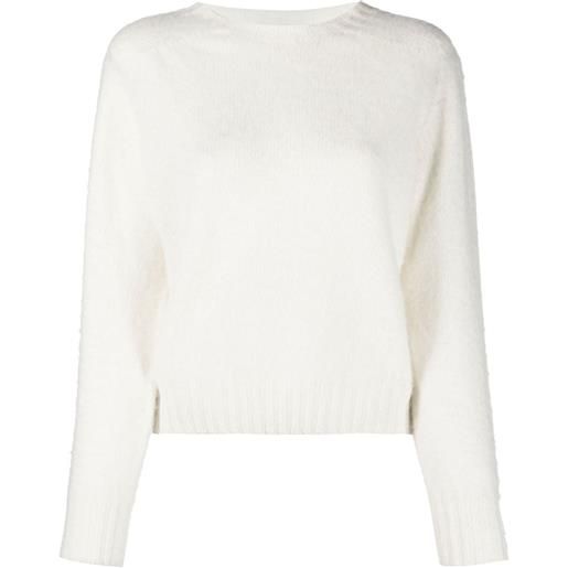 Mackintosh maglione girocollo kennedi - bianco