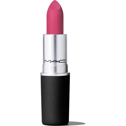 MAC powder kiss lipstick - rossetto velvet punch