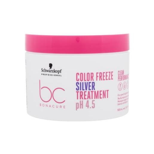 Schwarzkopf Professional bc bonacure color freeze ph 4.5 treatment silver maschera per capelli neutralizzante e ristrutturante 500 ml per donna