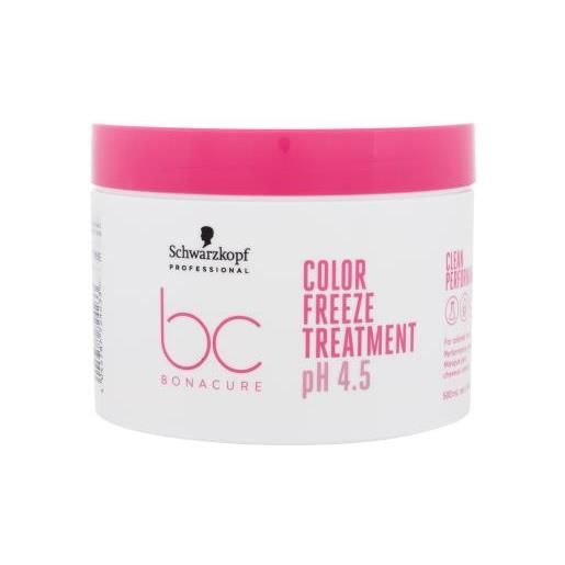 Schwarzkopf Professional bc bonacure color freeze ph 4.5 treatment maschera rinforzante per capelli colorati 500 ml per donna
