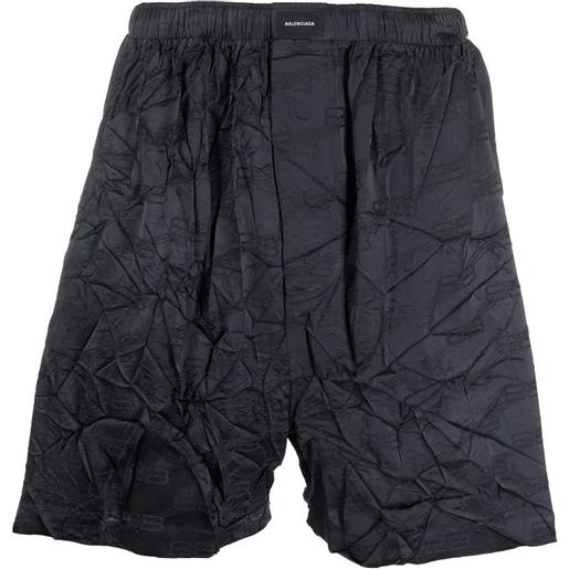 Balenciaga shorts sportivi - grigio