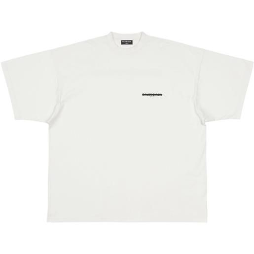 Balenciaga t-shirt strike 1917 oversize - bianco