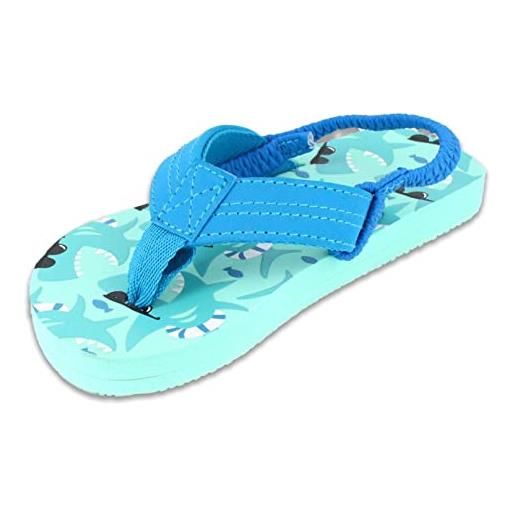 CIABATTE Liabel piscina doccia bambino 28-34 Flip blu-rosso gomma  antiscivolo » Mamocek