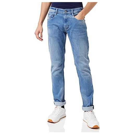 REPLAY rocco, jeans, casual, uomo, blu (0099 medium blue), 28w / 32l