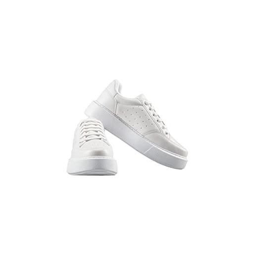 Piccola Lala es-pl-rb-000078, sneaker donna, bianco, 38 eu