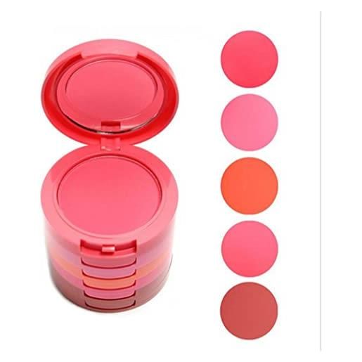 FantasyDay® 5 colori palette di trucco blush blush blush polvere cosmetic set - adatto perfettamente per uso professionale o a casa