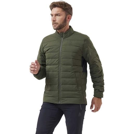Odlo ascent n-thermic hybrid jacket verde m uomo