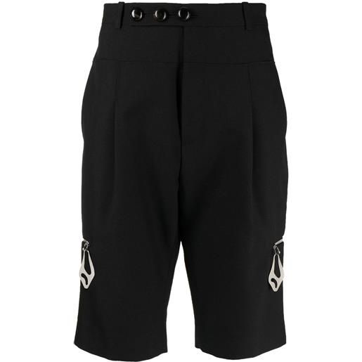 Namacheko shorts sartoriali con zip - nero