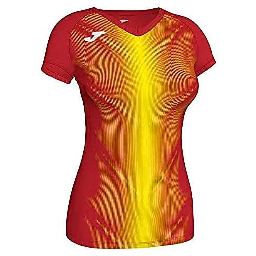 Joma olimpia, maglietta manica corta donna, rosso - giallo, xxl