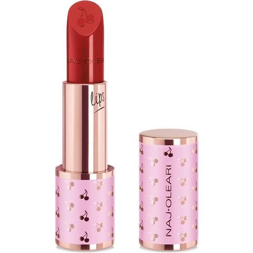 NAJ·OLEARI creamy delight lipstick - rossetto cremoso dal finish brillante 14 - rosso ciliegia